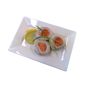 Schol/Zalmrolletjes porties